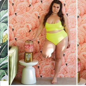 The Malibu top by Night Dive Swim in Limonata